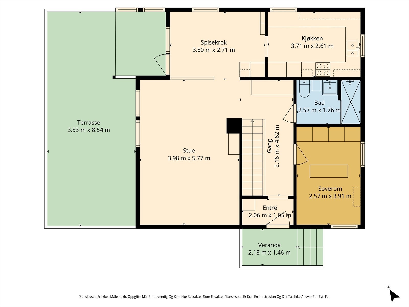 Plantegning 1. etasje. Galleribilde