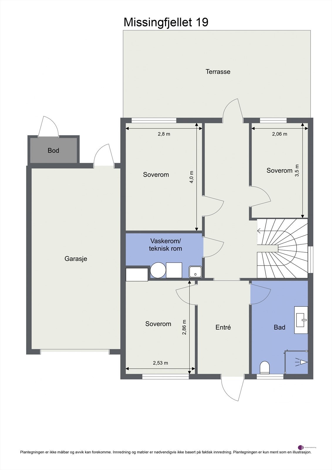 Plantegning 1.etasje. Galleribilde