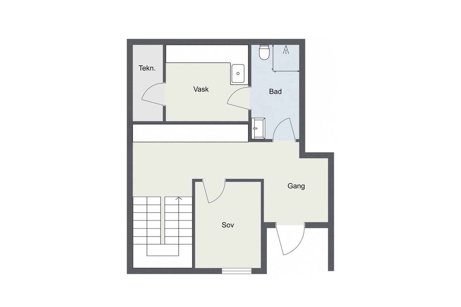 Boligens første etasje. Galleribilde