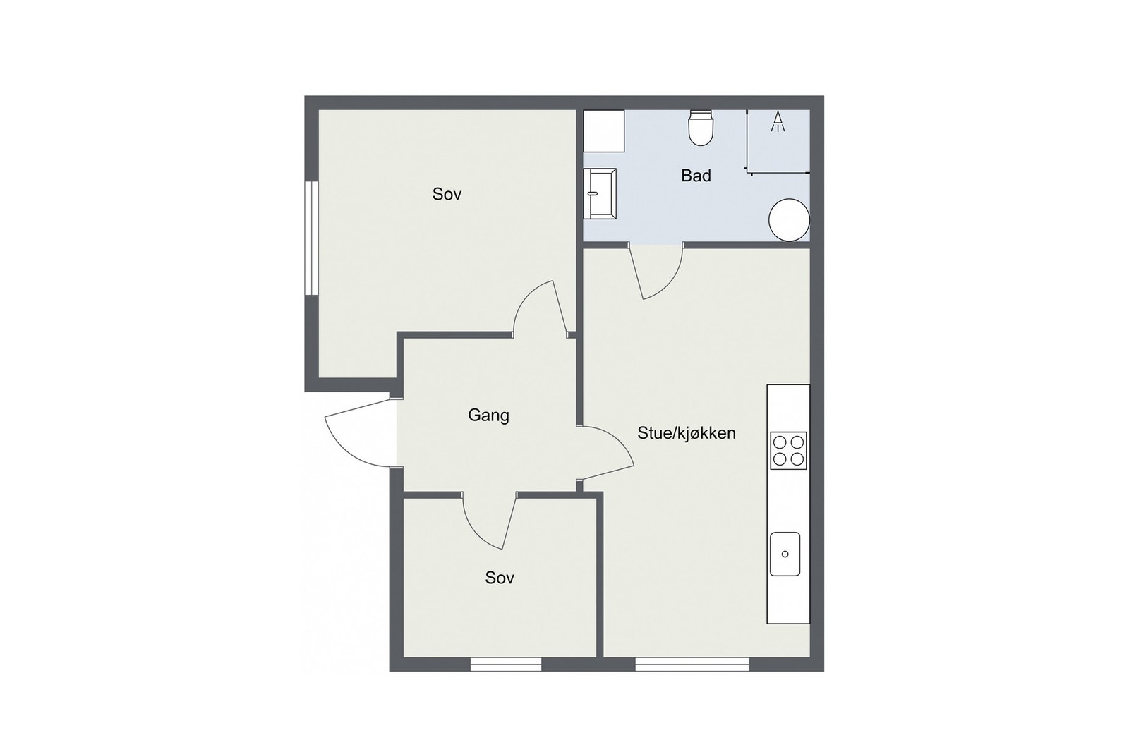 Separat utleiedel. Galleribilde