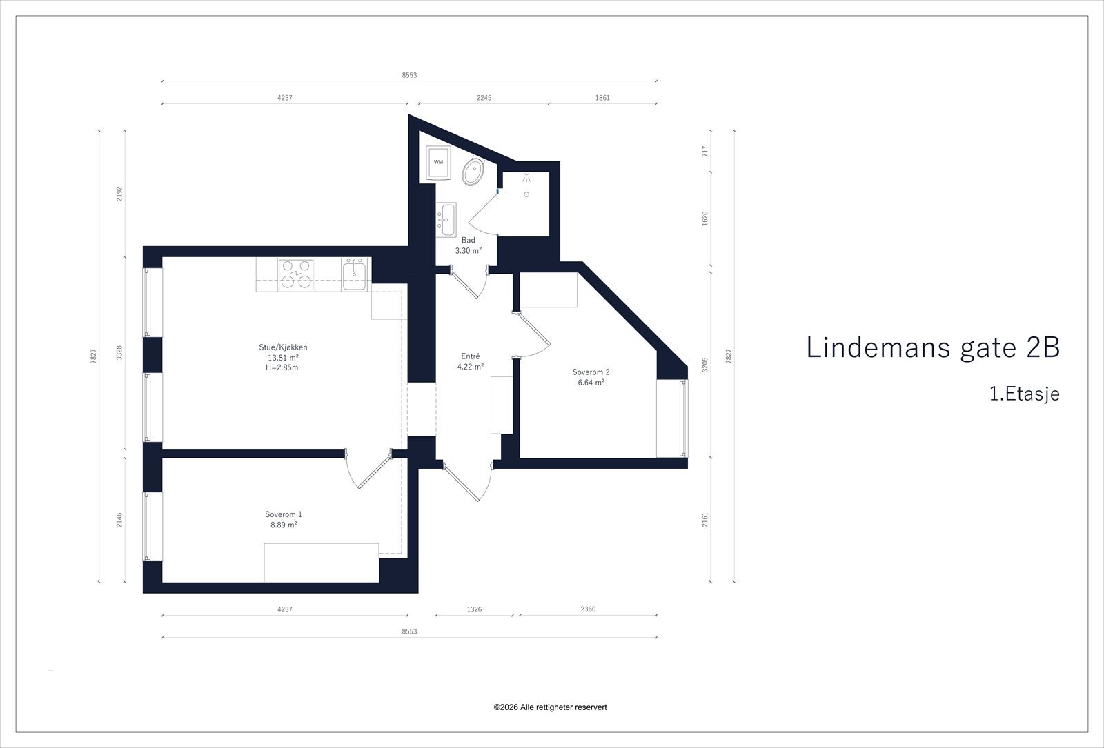 Plantegning Galleribilde