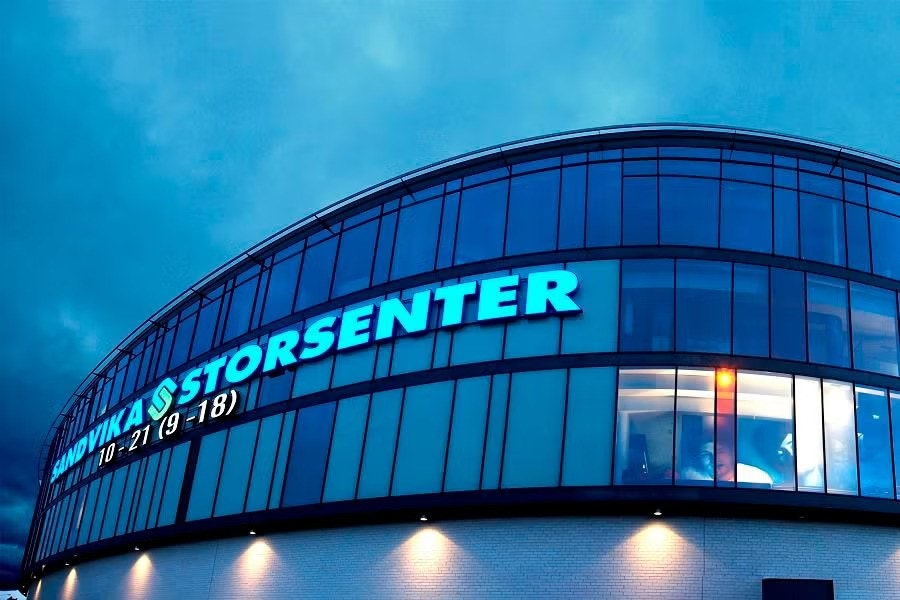 Sandvika Storsenter med hele 216 butikker og virksomheter Galleribilde