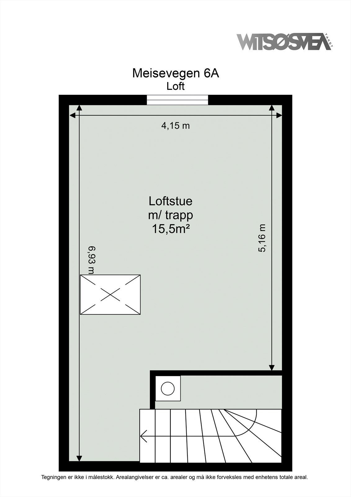 Plantegning loft Galleribilde
