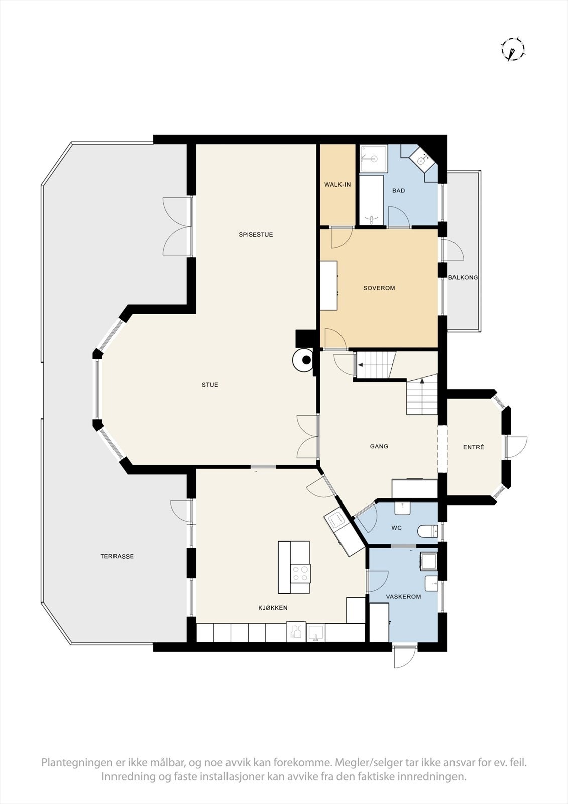 Plantegning 1. etasje Galleribilde