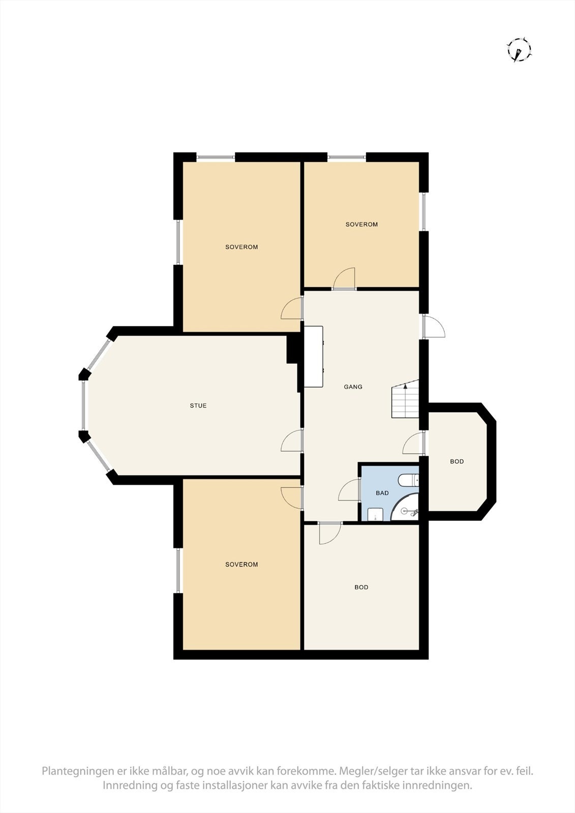 Plantegning underetasje. Galleribilde