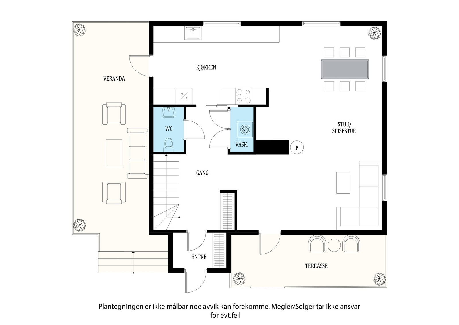 Plantegning 1. etg Galleribilde