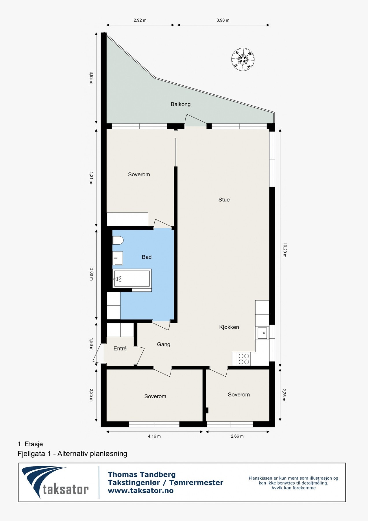 Alternativ planløsning. Galleribilde