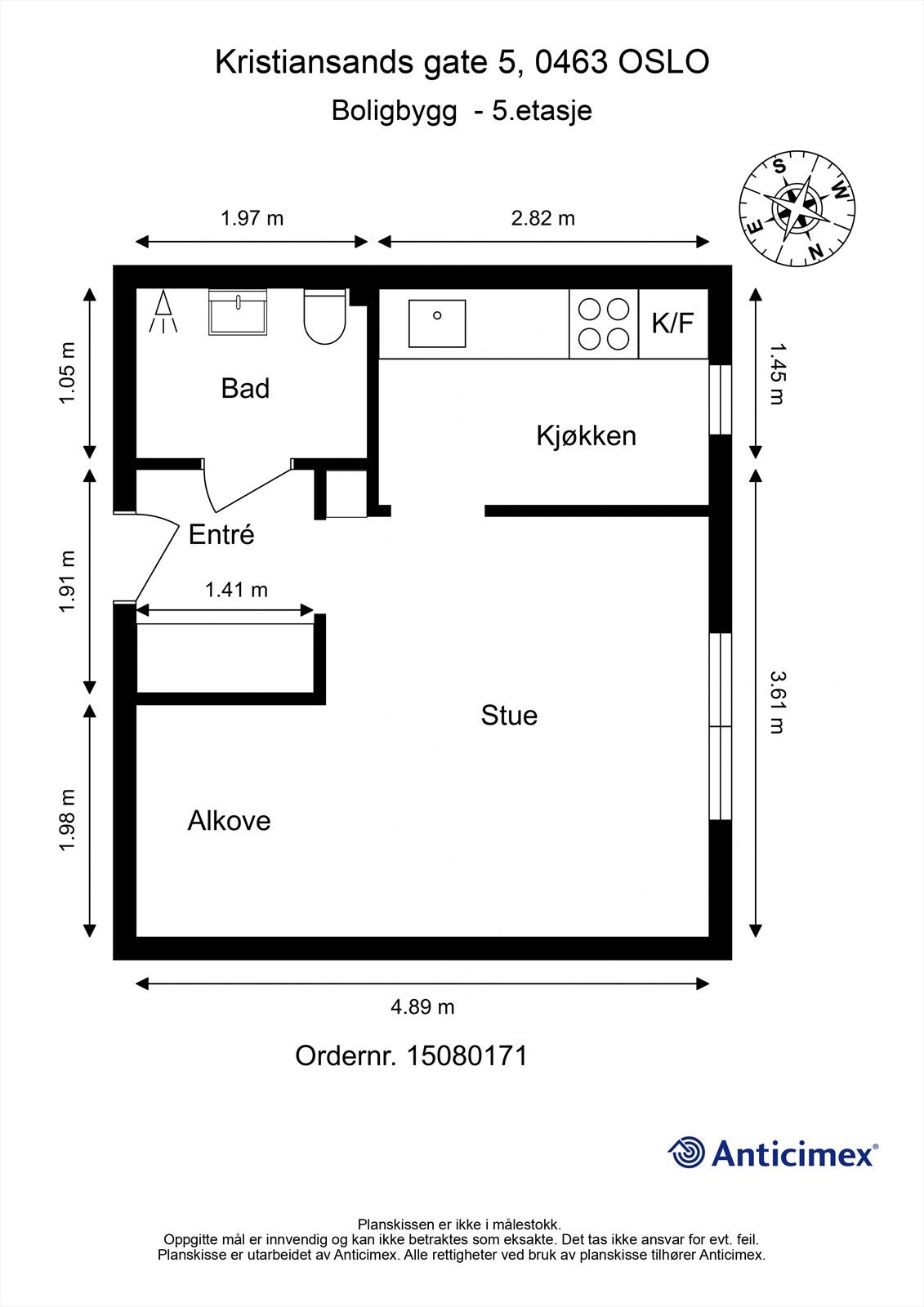 Plantegning- 5.etasje. Galleribilde