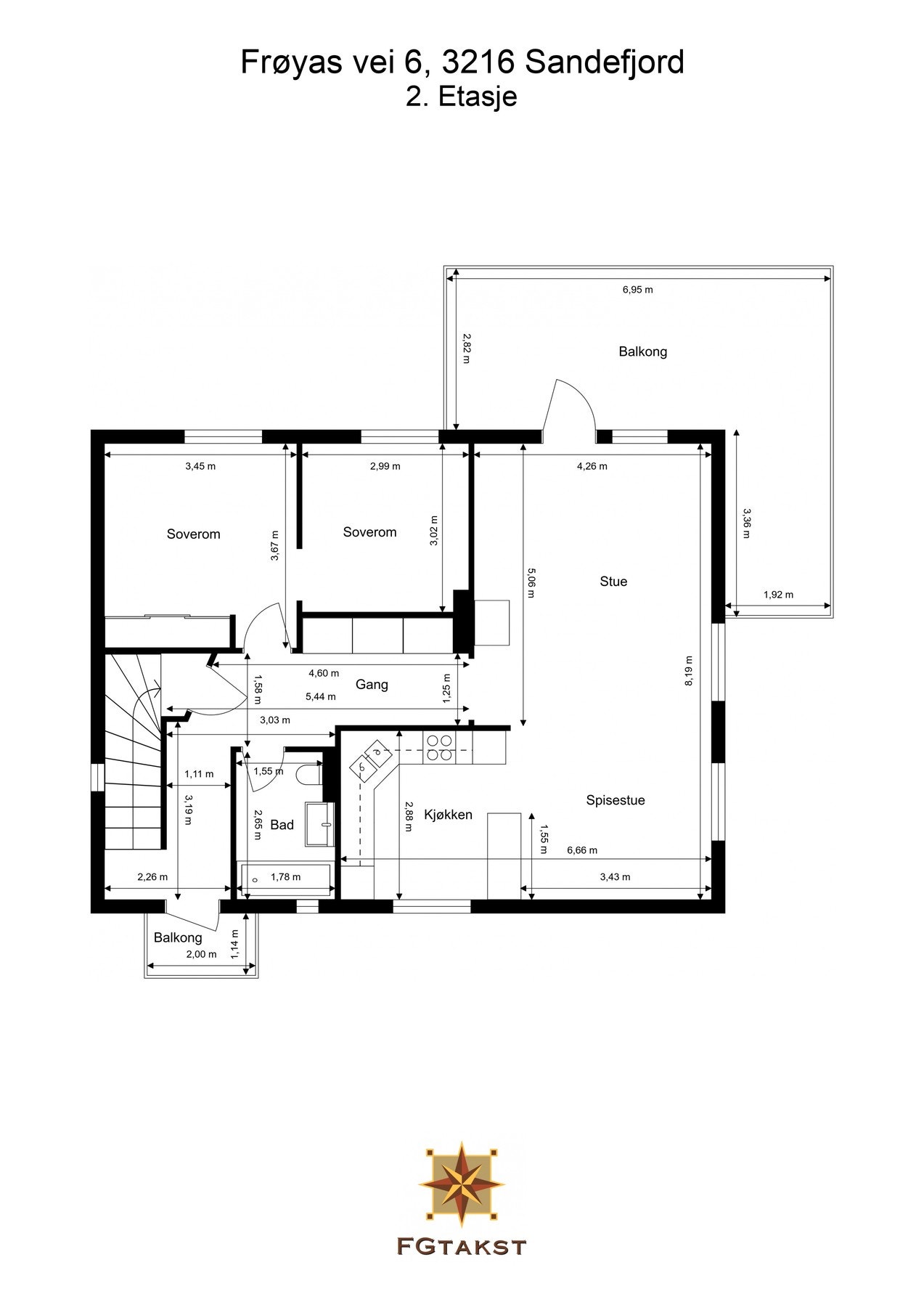 Plantegning 2.etasje Galleribilde