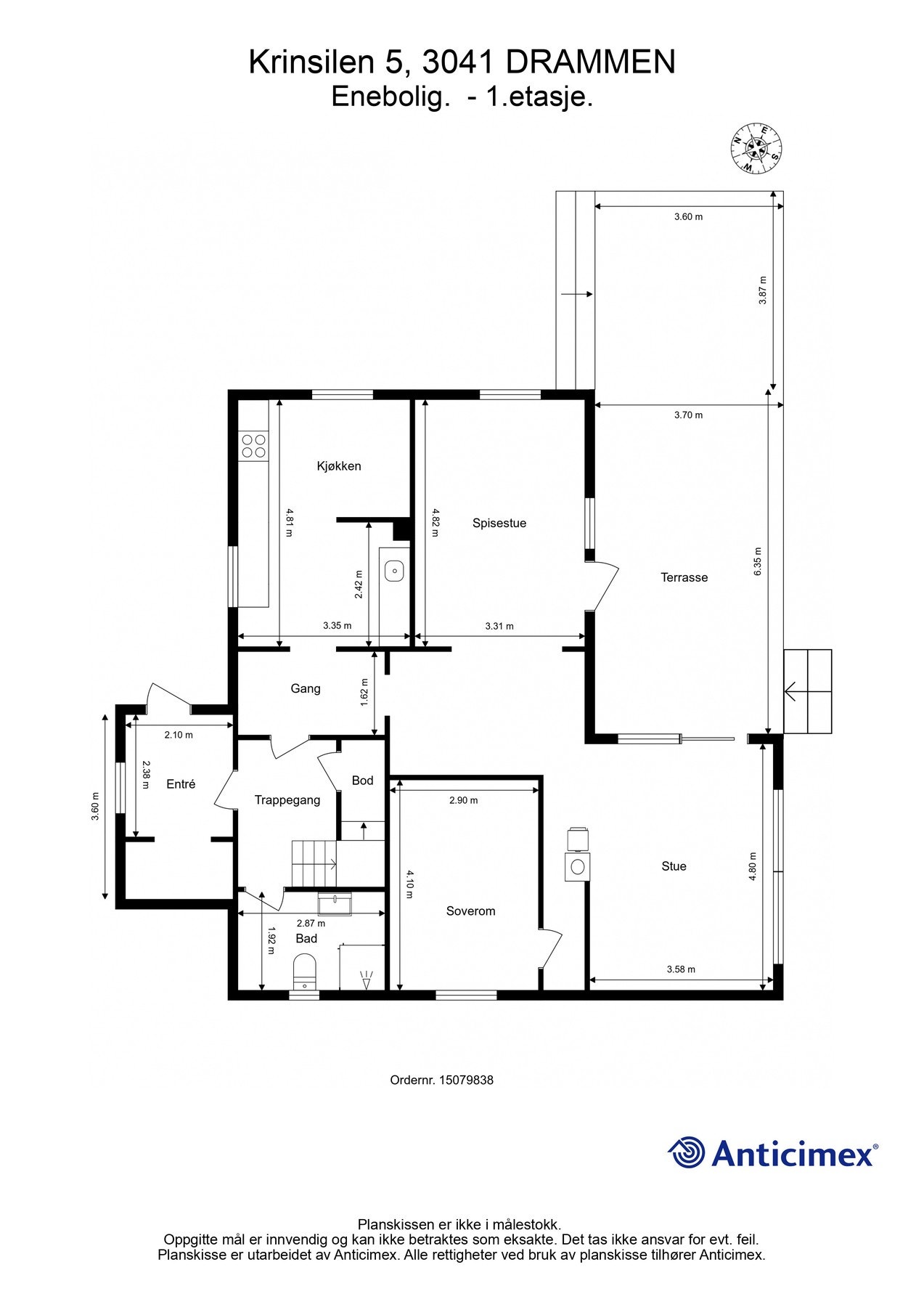 Plantegning 1. Etasje Galleribilde