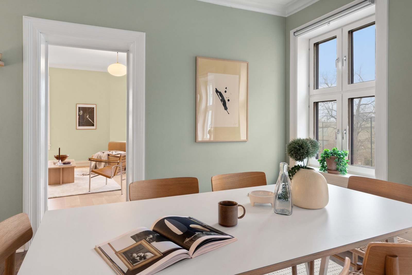 Boligen er malt i delikate farger! Galleribilde