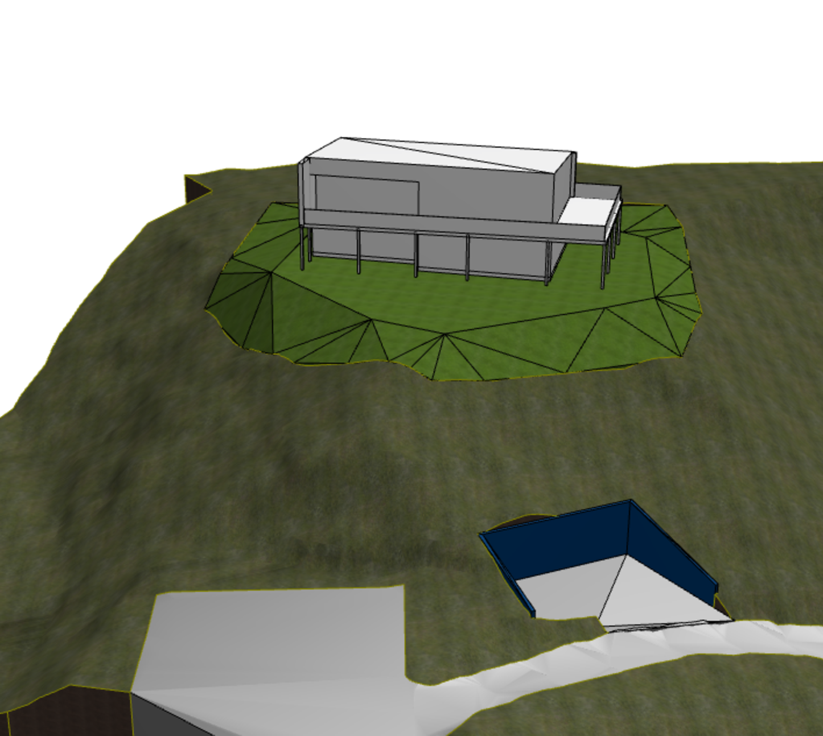 Merk at dette er kun en skissert mulig bolig på tomten. Konferer megler evt. ABC hus. Galleribilde