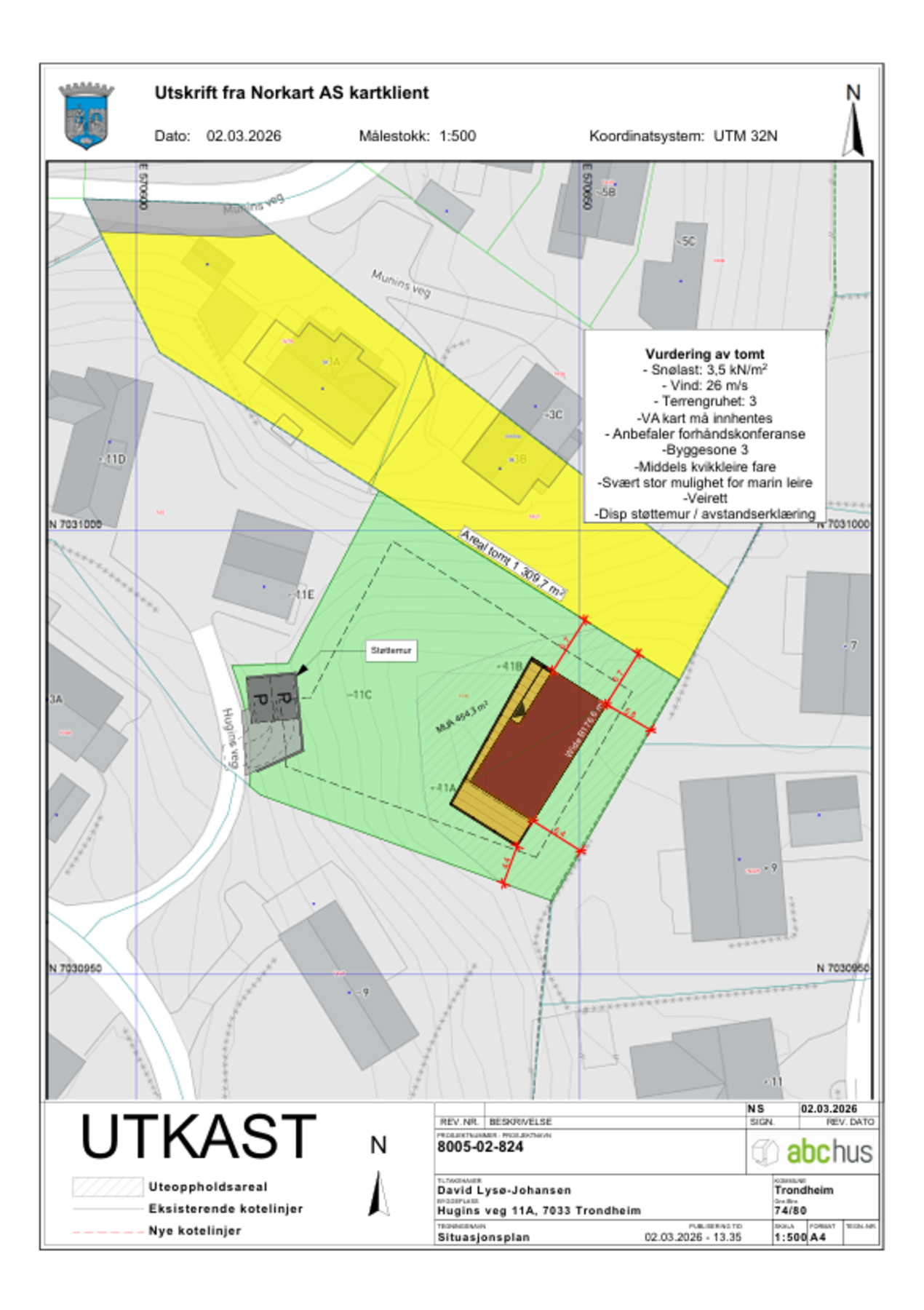 Dette er kun er et utkast til situasjonsplan for idémyldring. Galleribilde