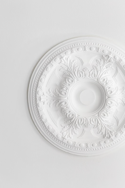 Rosetten er en fin utsmykking i rommet. Galleribilde