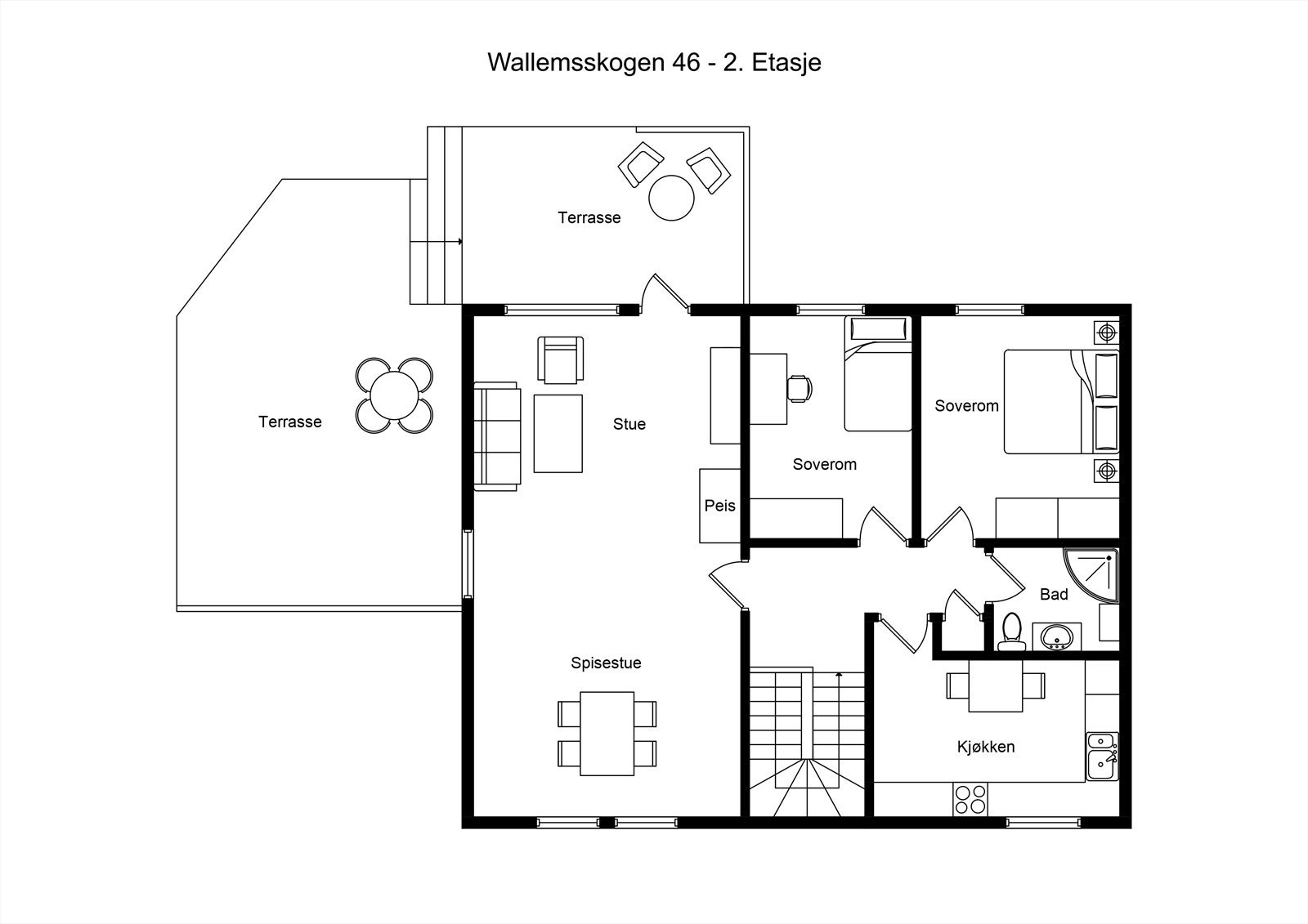 Planskisse Galleribilde