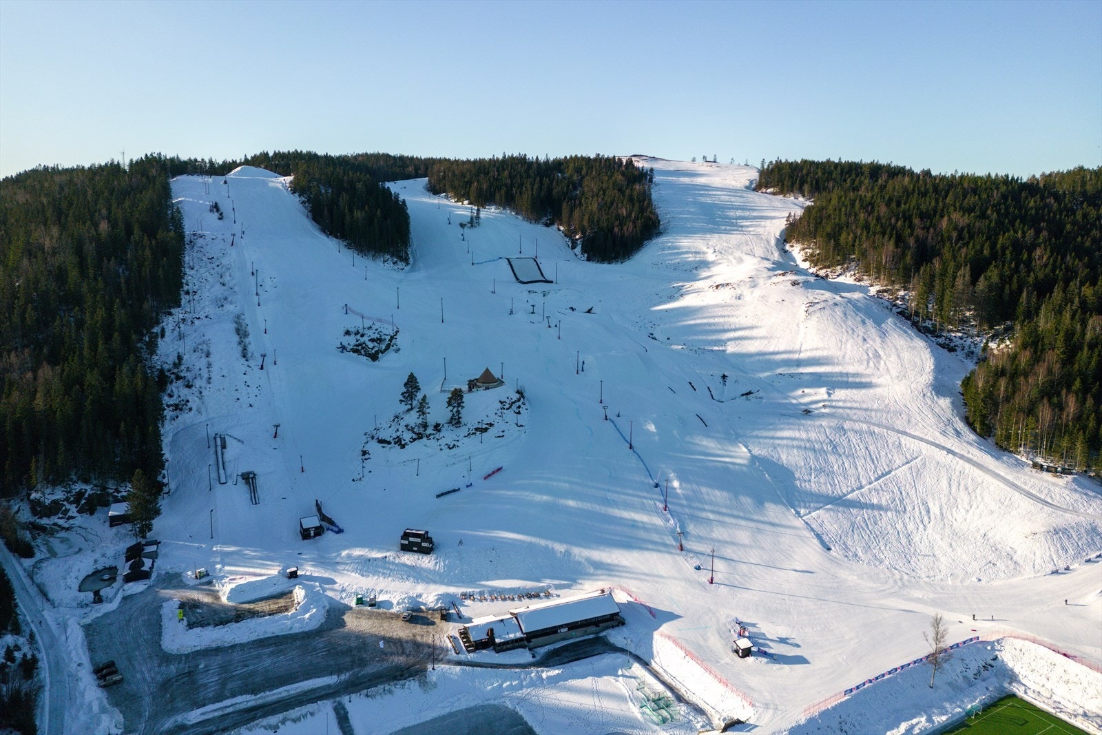 Fine alpintmuligheter om vinteren. Galleribilde