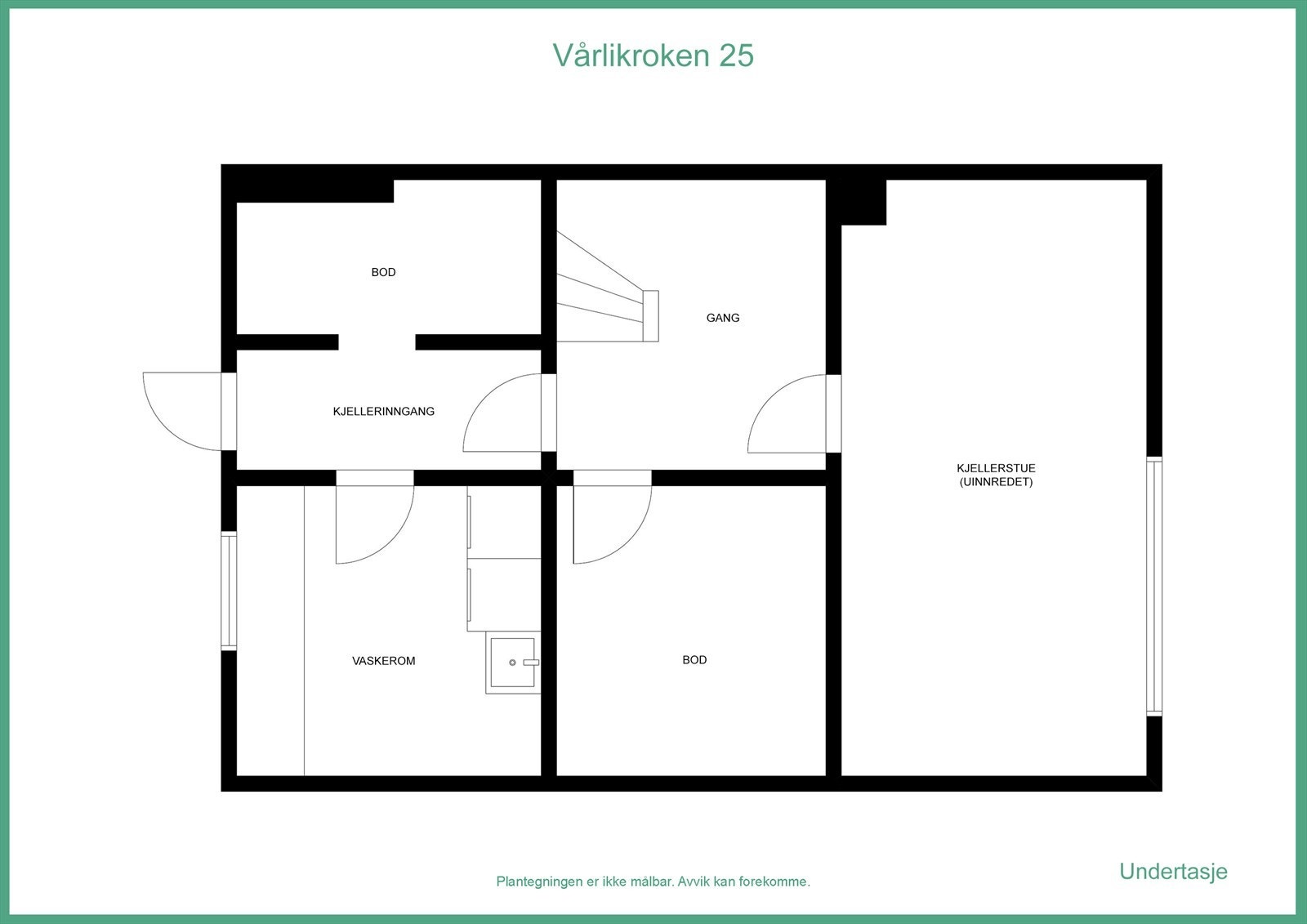 Plantegning kjeller Galleribilde