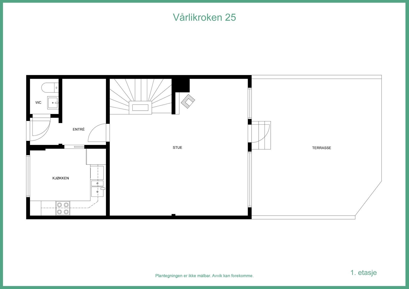 Plantegning 1. etasje Galleribilde