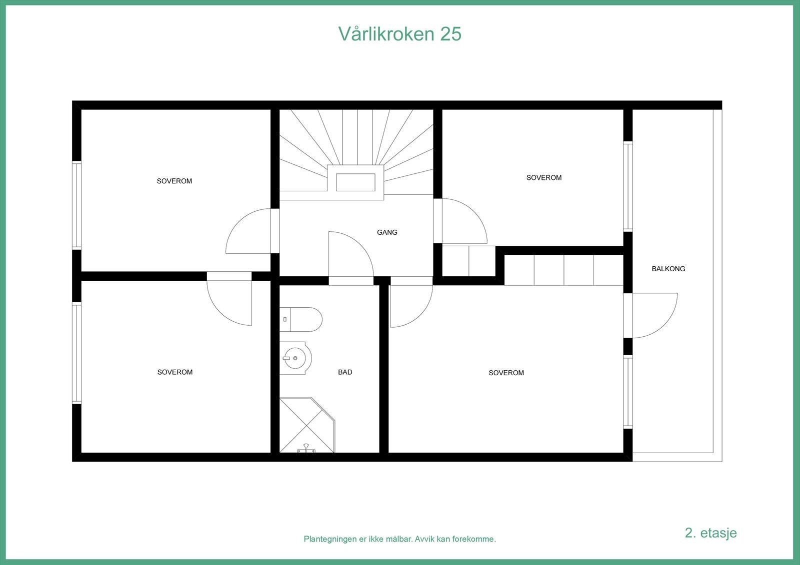 Plantegning 2. etasje Galleribilde