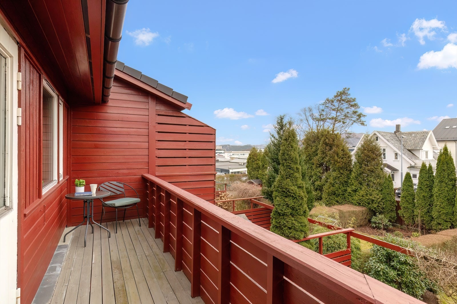 Balkong med fin utsikt Galleribilde