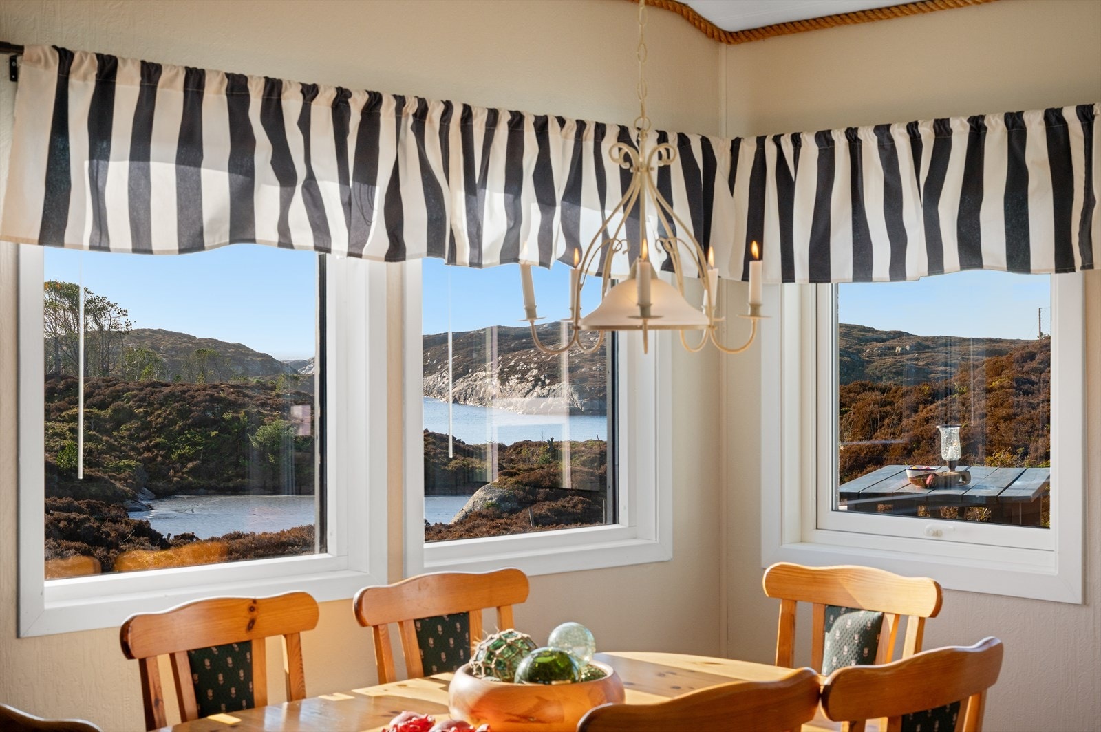 Flott utsikt som kan nytes til maten. Galleribilde