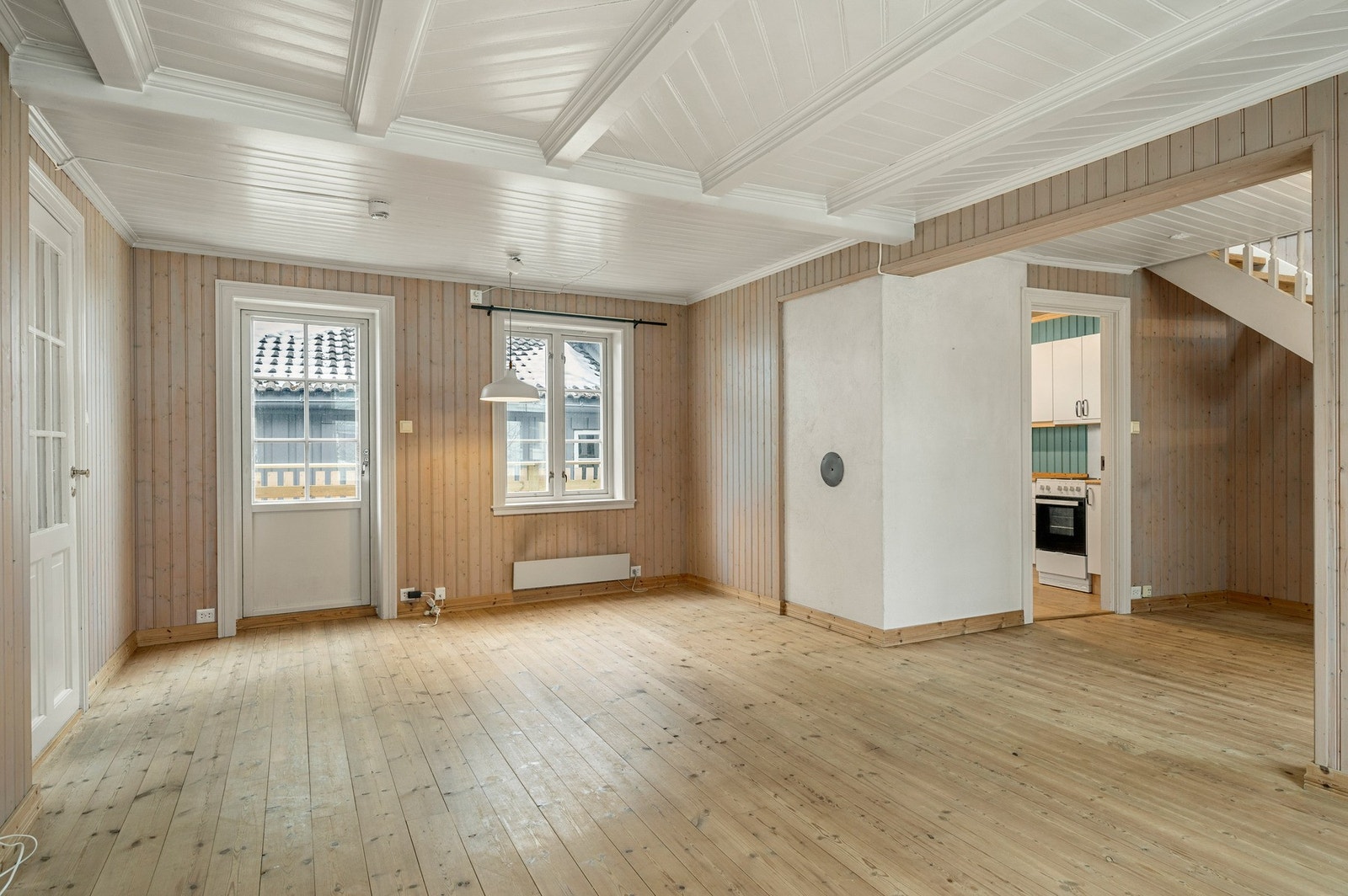 Den største boenheten har stue på hele 22 kvm. Galleribilde