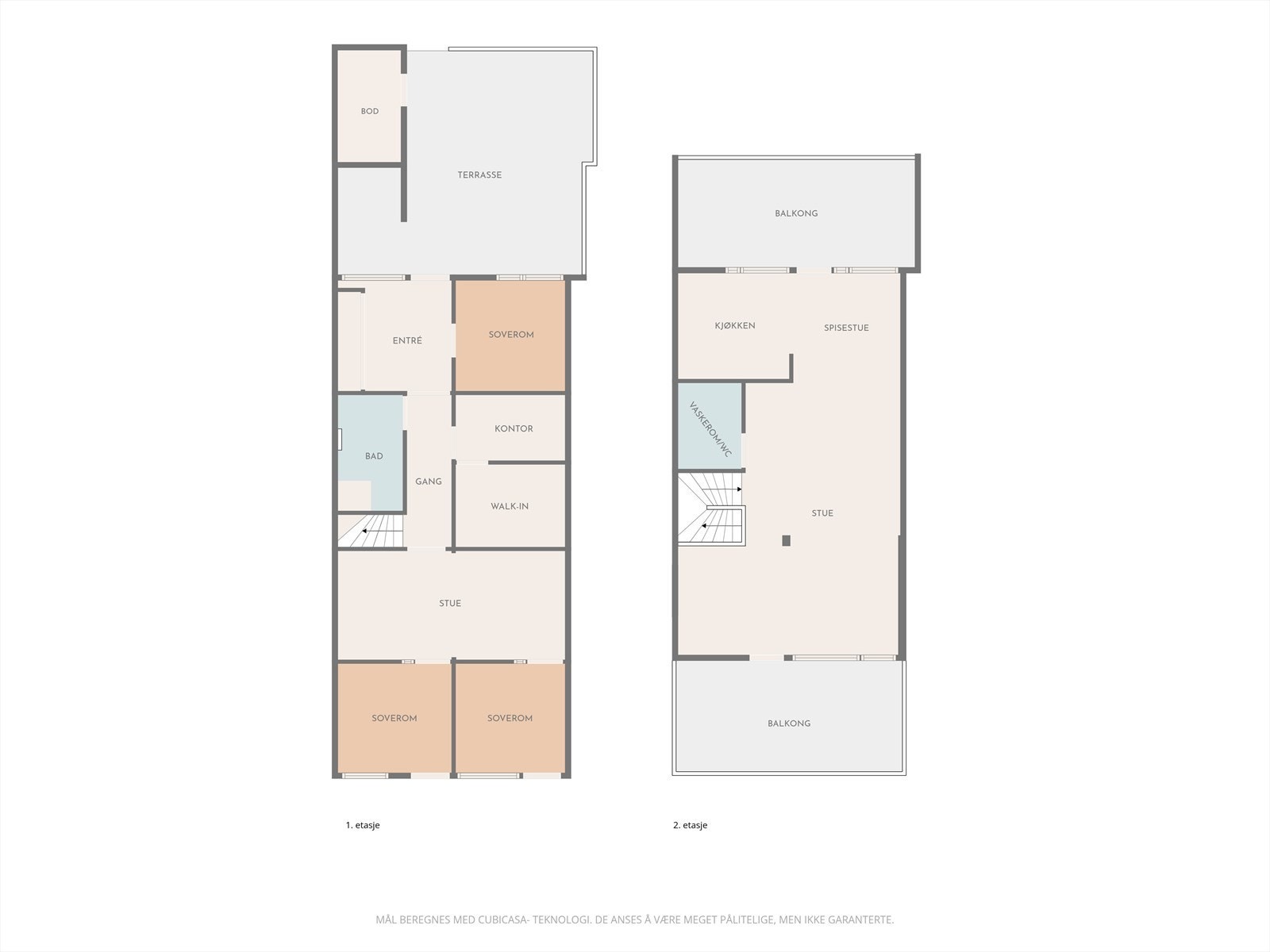 Rekkehuset går over to plan og har en familievennlig og fleksibel planløsning med totalt 144 m² BRA-i. Galleribilde