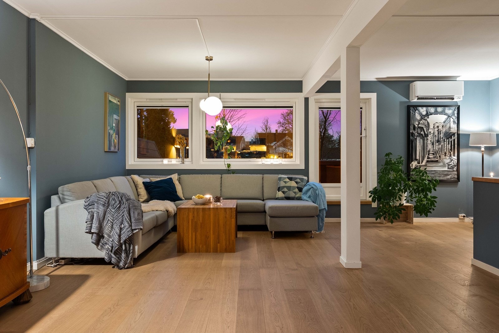 Varmepumpen sørger for en jevn og behagelig temperatur året rundt. Galleribilde