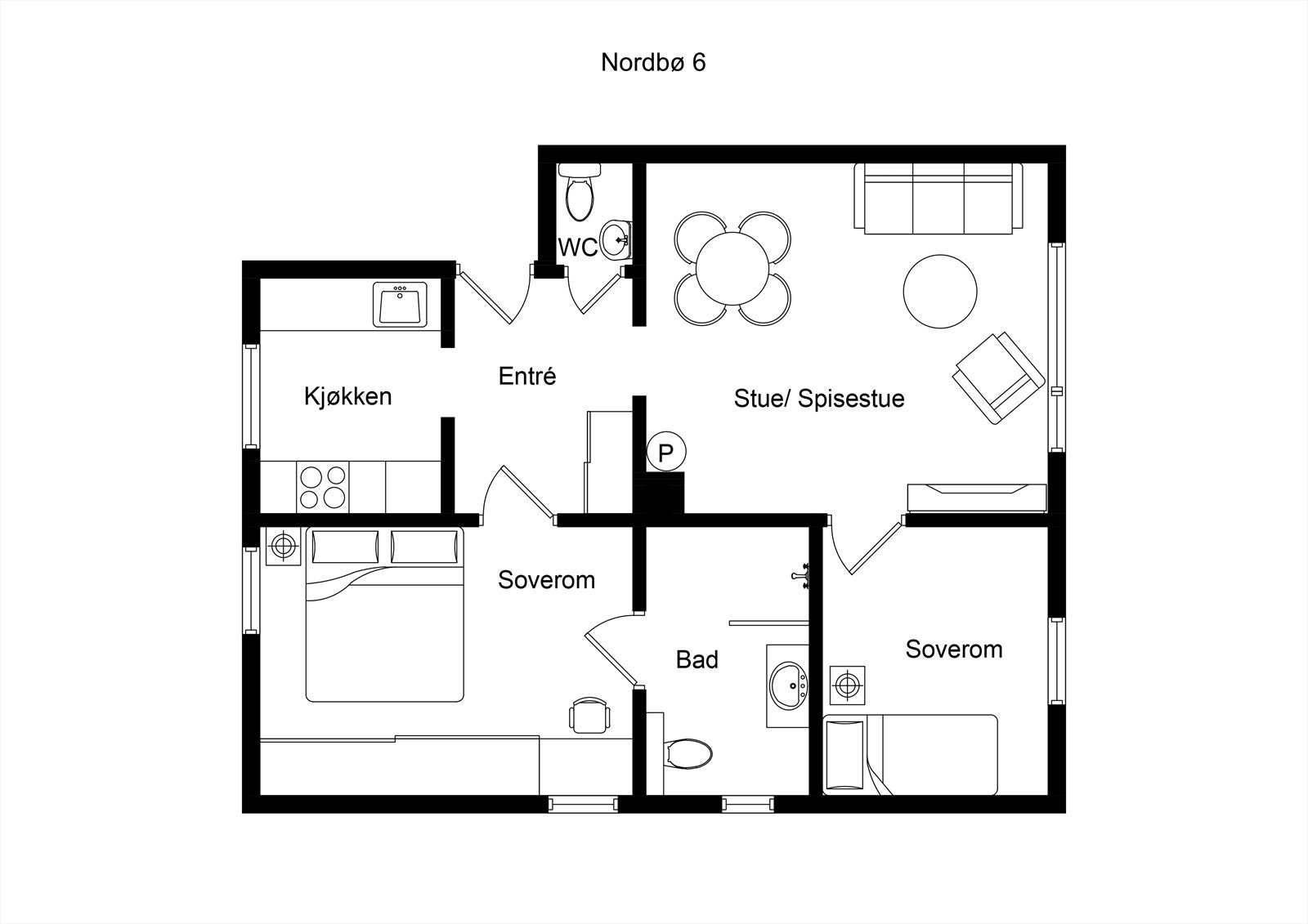 Plantegning Galleribilde
