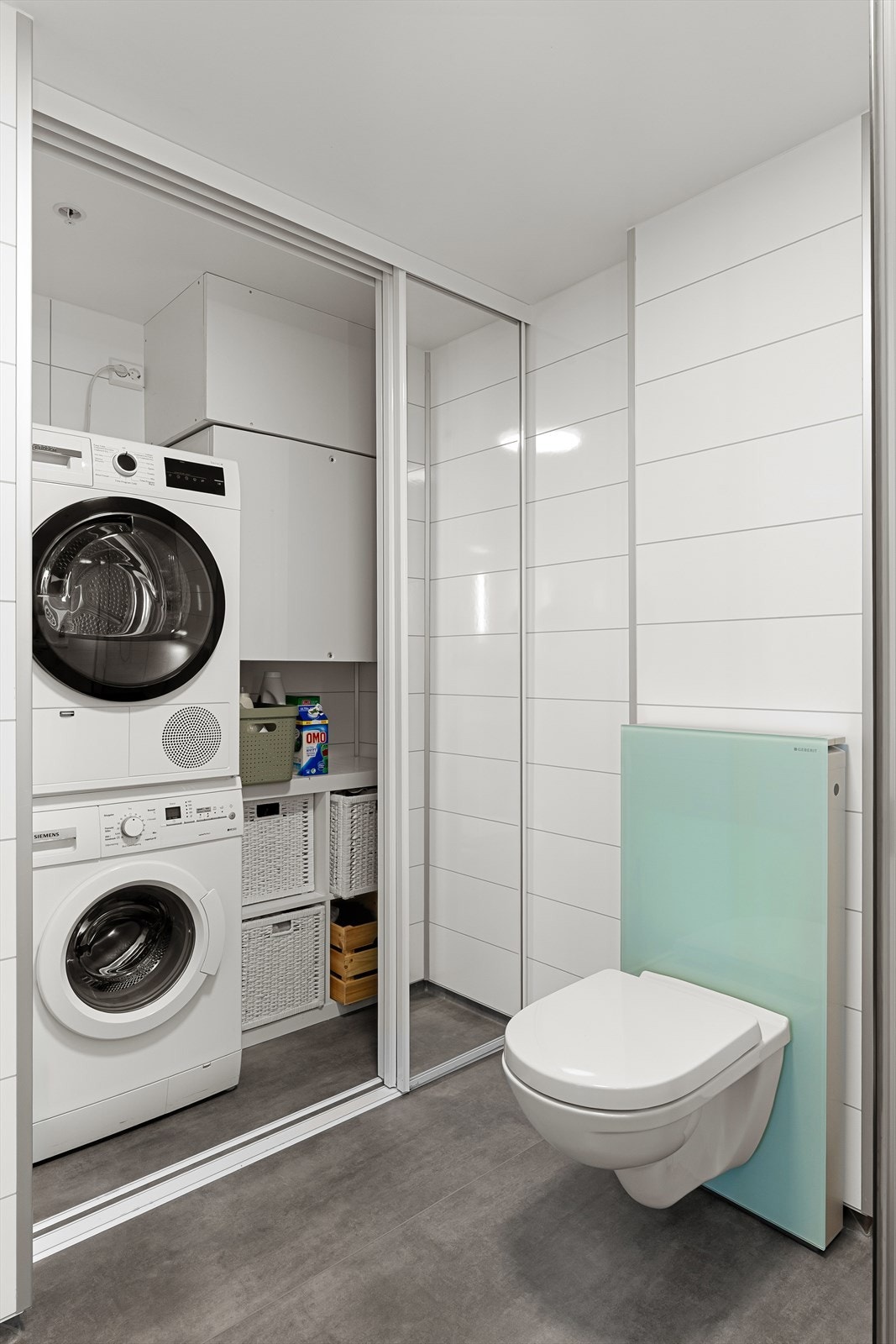 Smart vaskeroms-løsning. Galleribilde