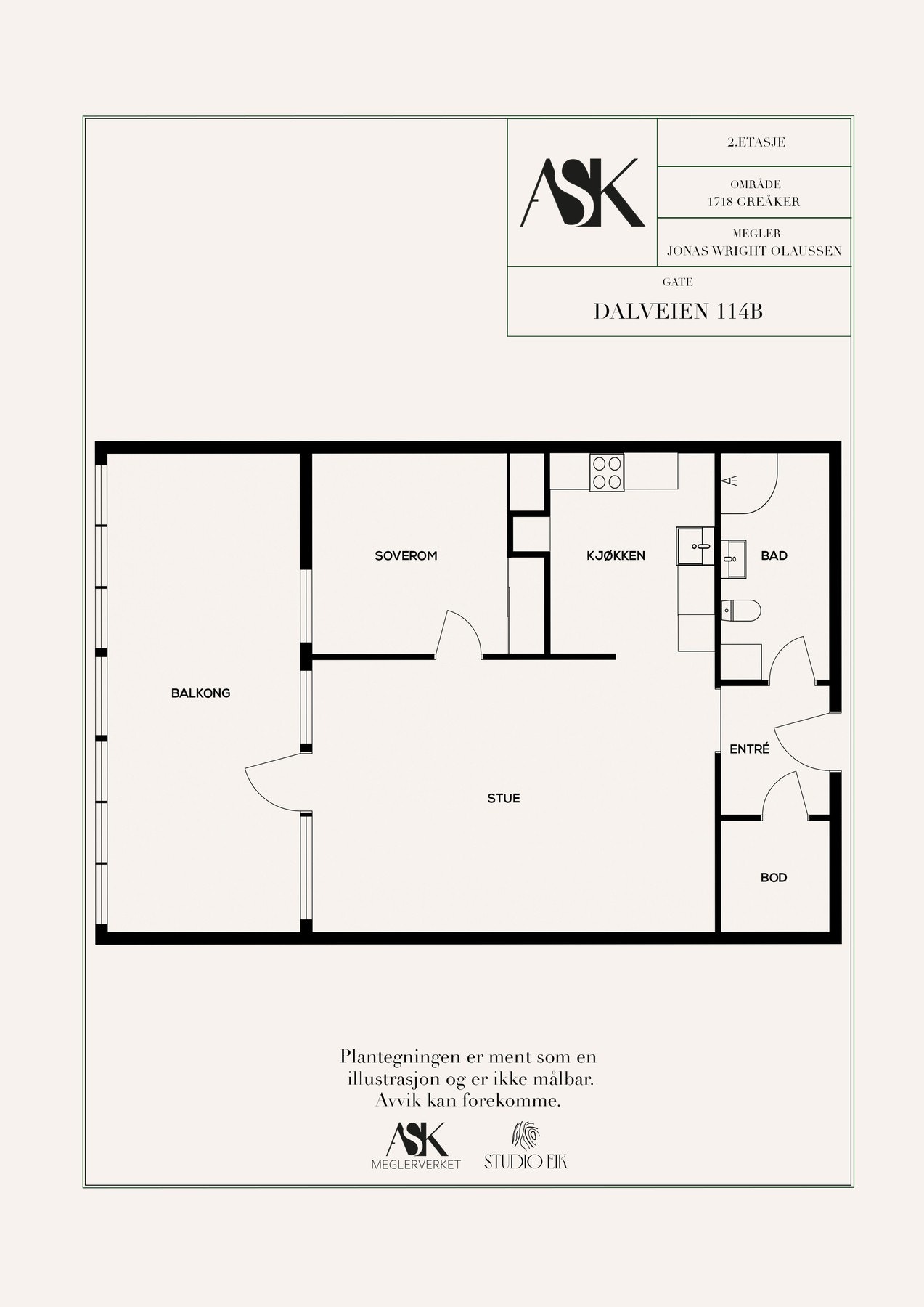 Plantegning 2. etasje. Galleribilde