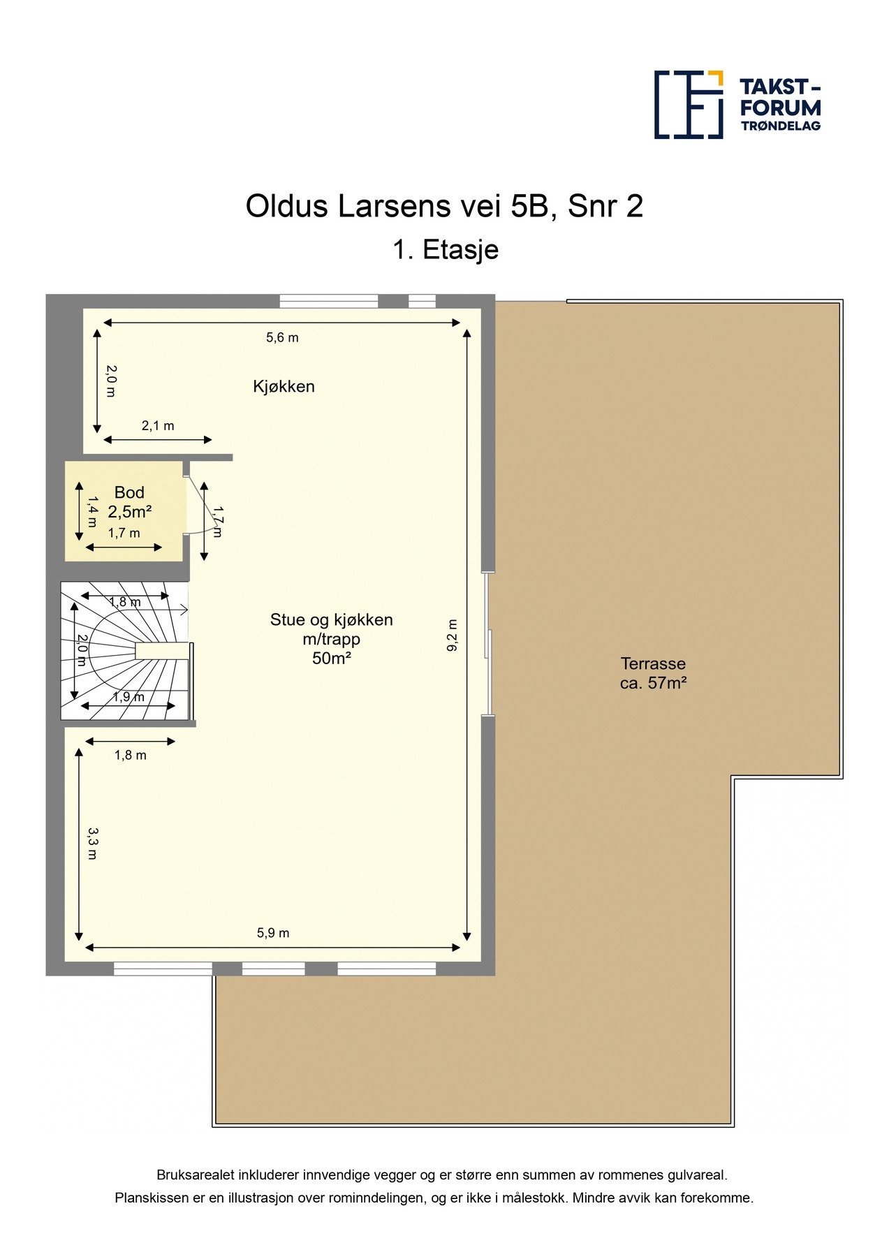Plantegning 1. etasje Galleribilde