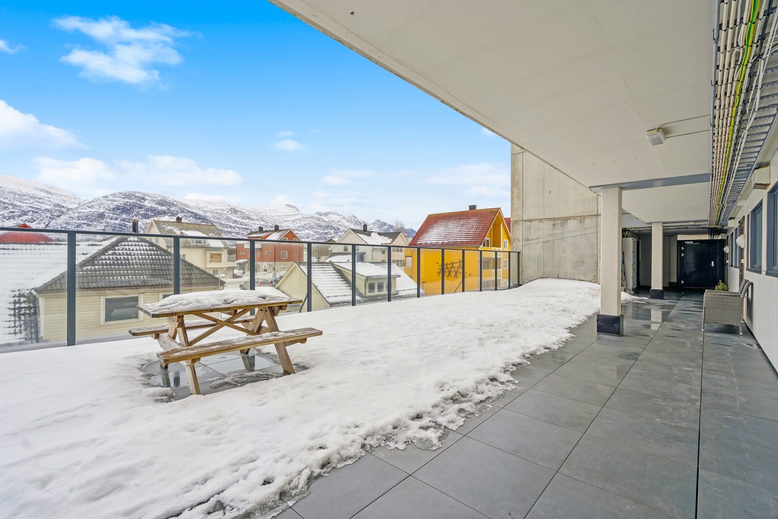 Borettslaget Skansen består av 18 andeler og har velholdte fellesområder. Galleribilde