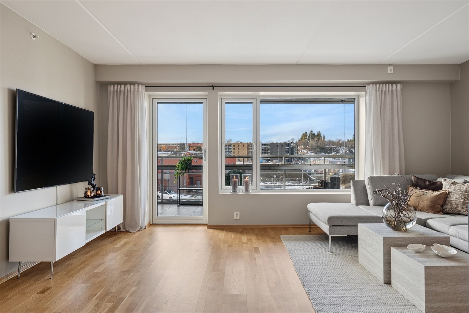 Her har man god komfort med fjernvarme og balansert ventilasjon. Galleribilde