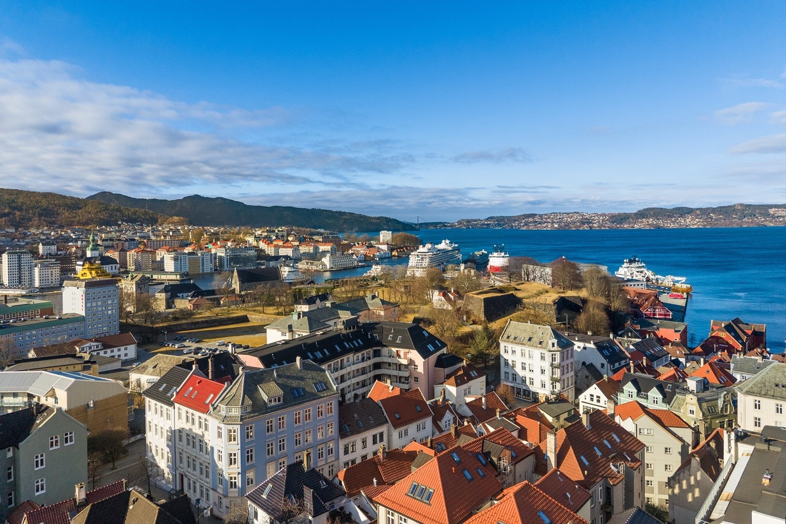 Områdebilde, kort vei til Bergen sentrum og alt byen har å by på av hav, handel og fjell. Galleribilde