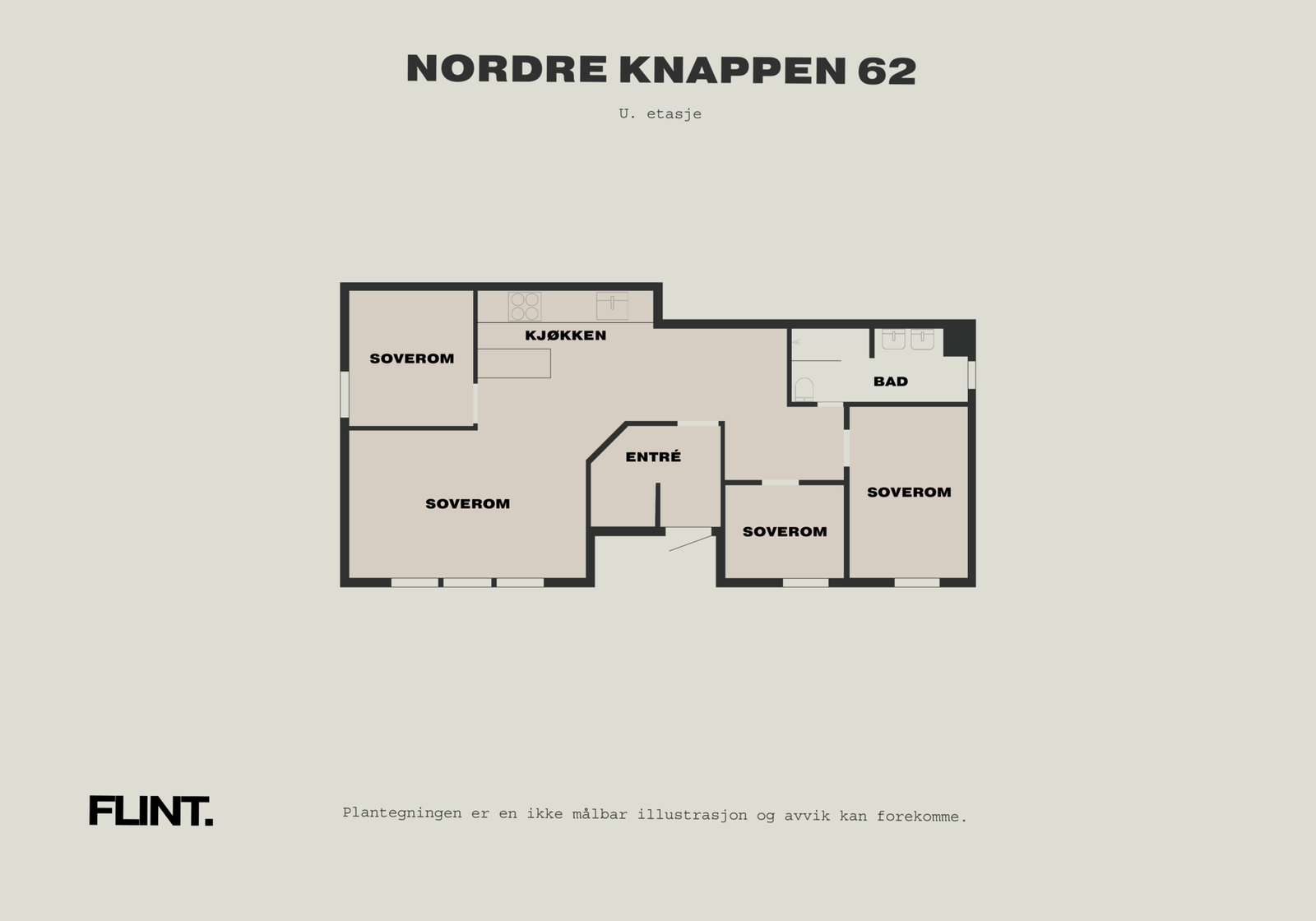 Plantegning underetasje. Galleribilde