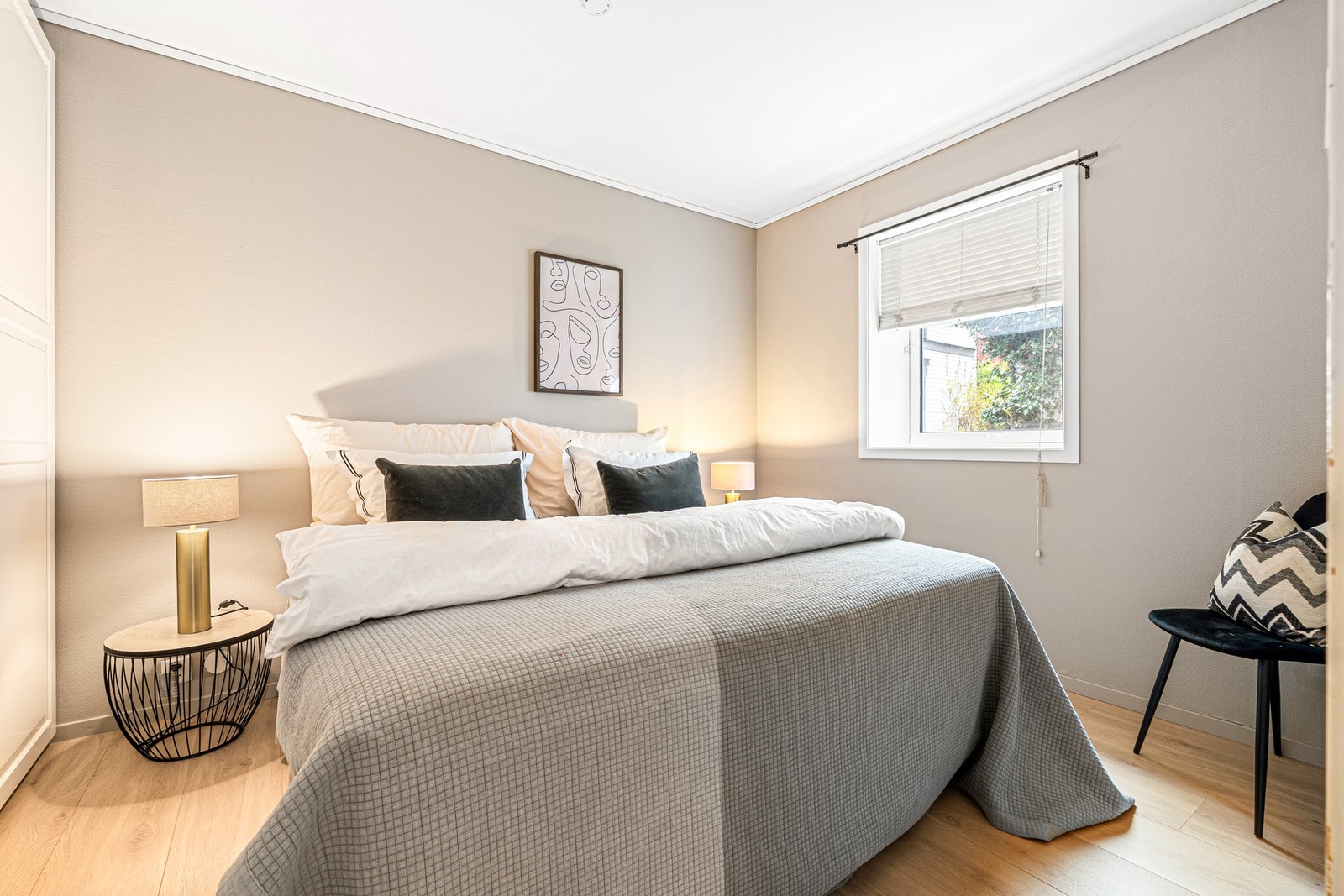 Hovedsoverommet er på 11,2 kvm. Galleribilde