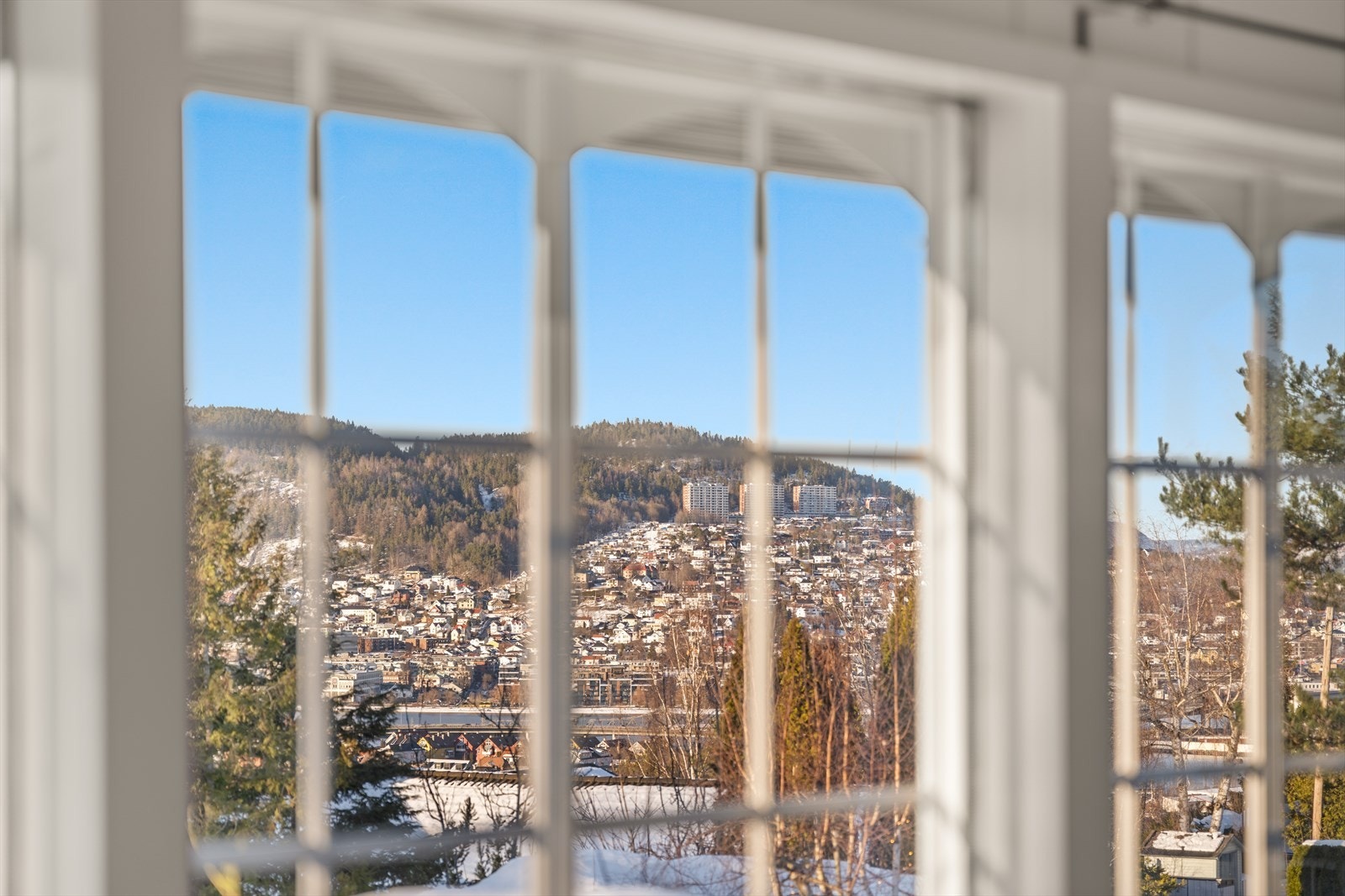 Fin utsikt mot Bragernesåsen. Galleribilde