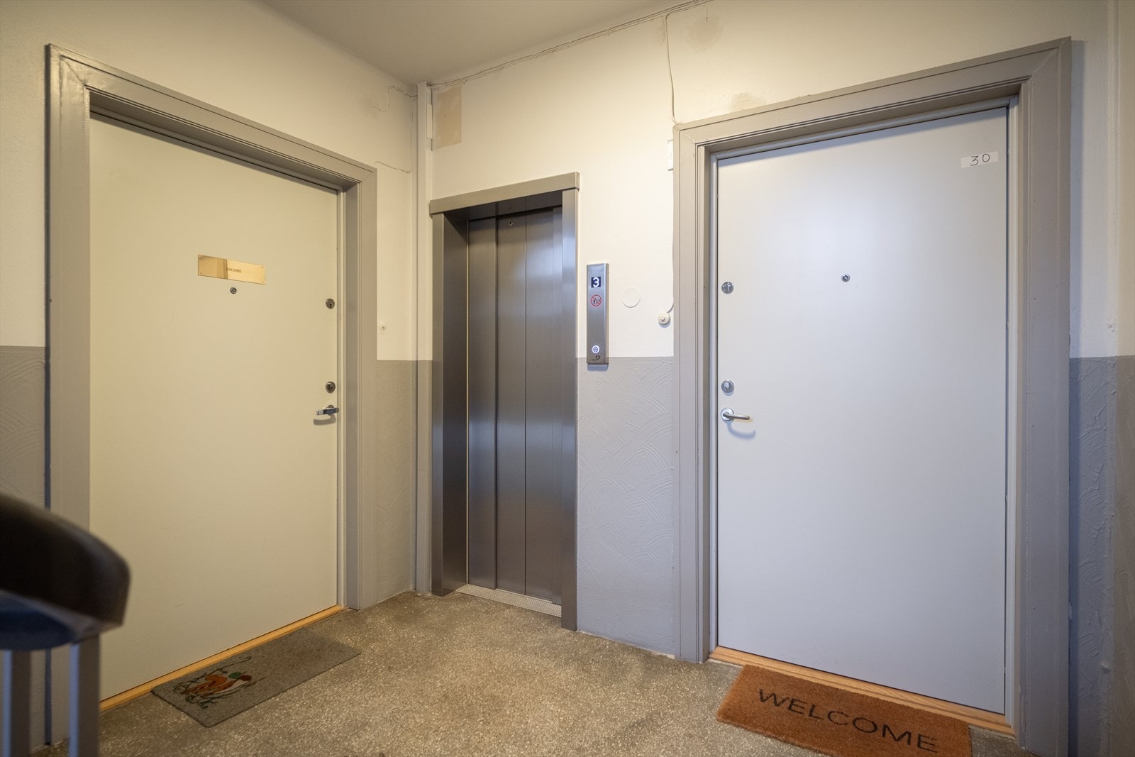 Det er heisadkomst. Galleribilde