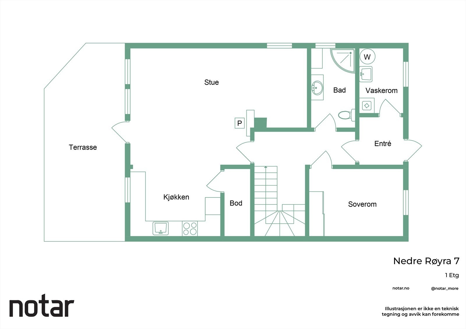 Plantegning hovedetasje Galleribilde