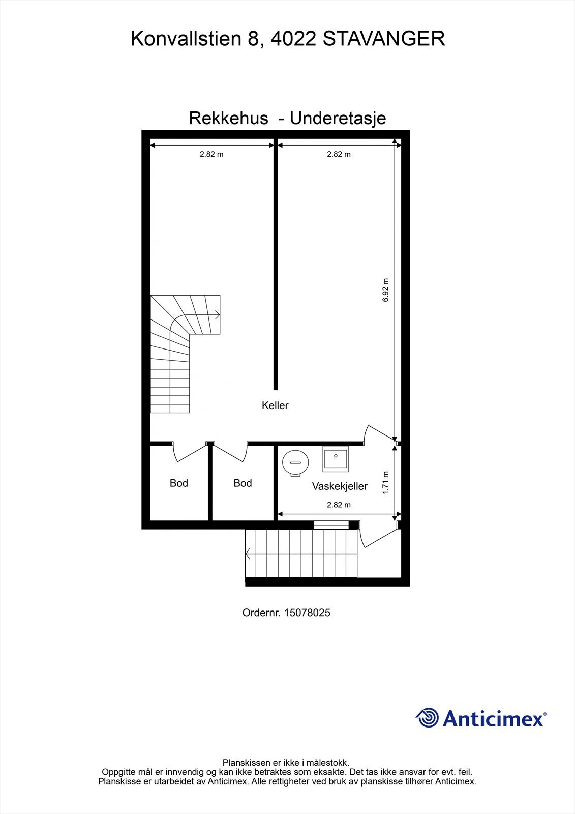 Plantegning U.etg. Galleribilde