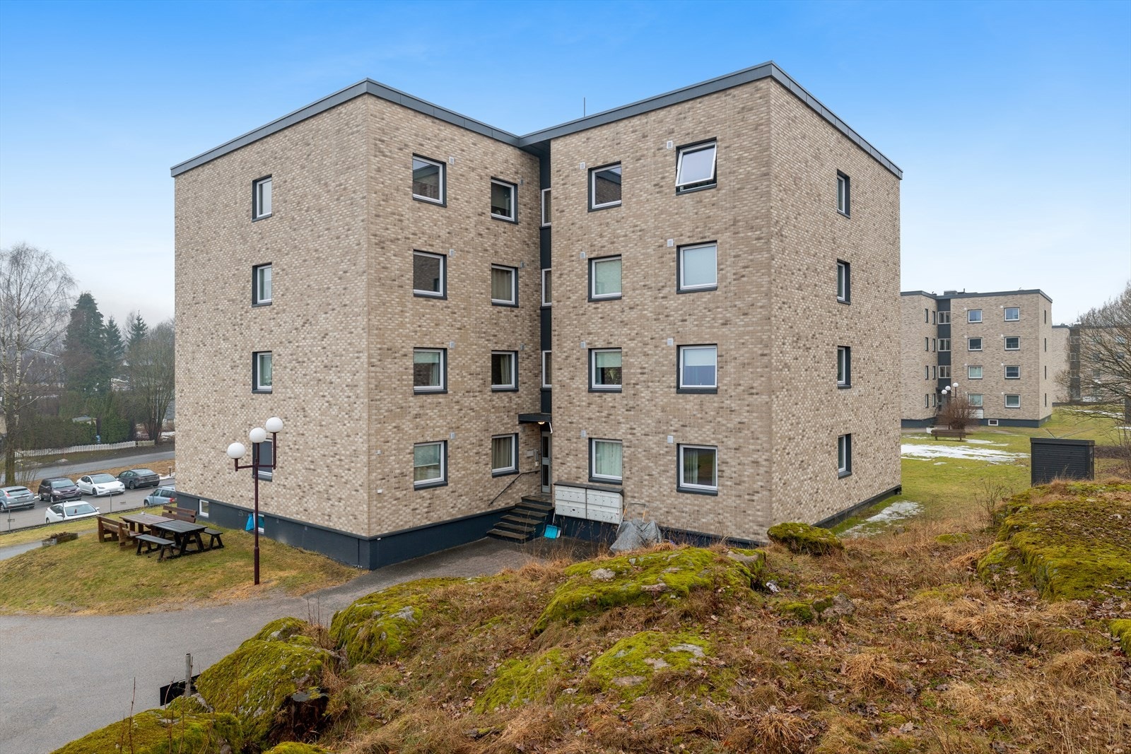 Fasadene ble renovert i perioden 2024/2025 i regi av borettslaget. Galleribilde