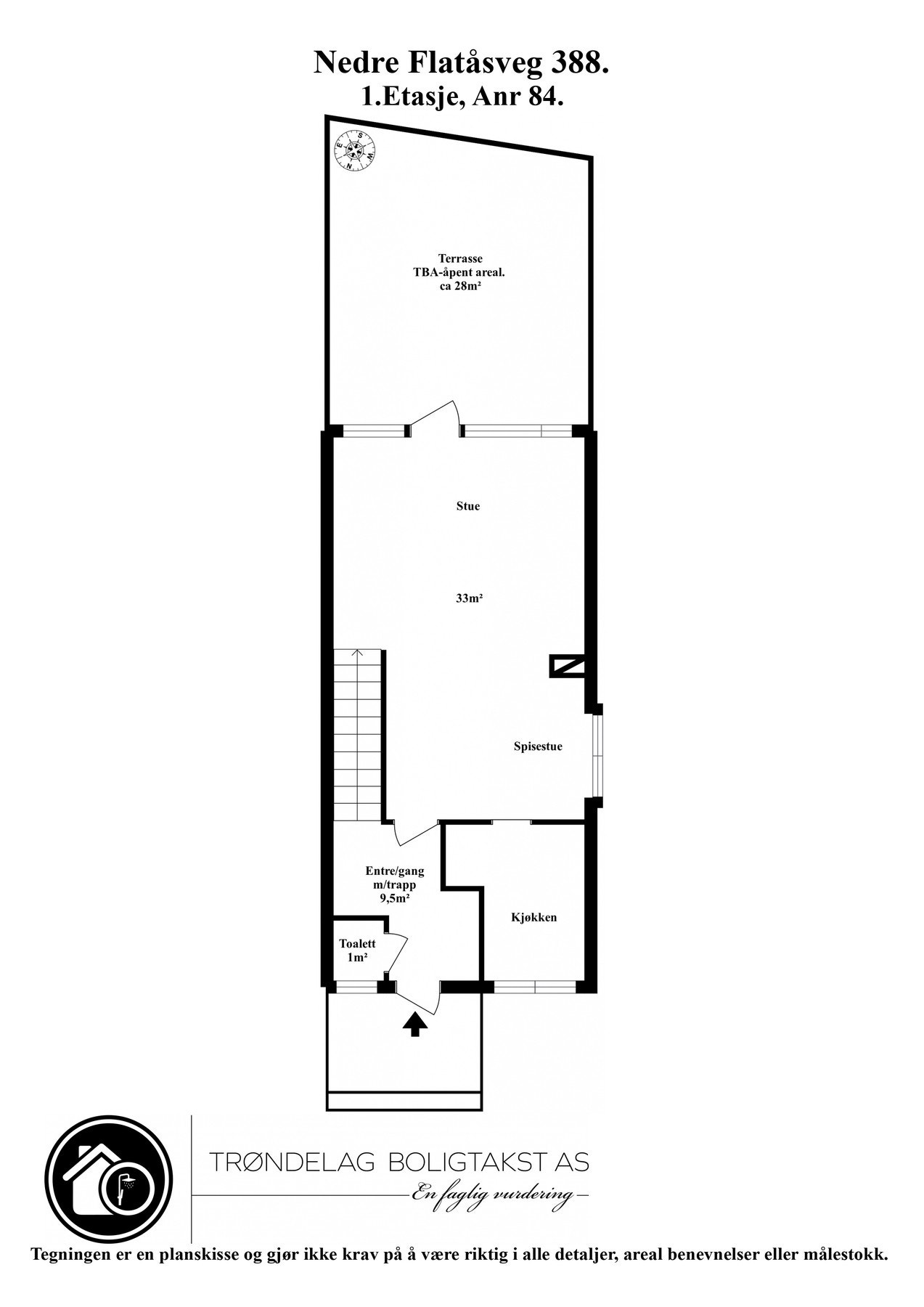 Planskisse 1. etasje. Galleribilde