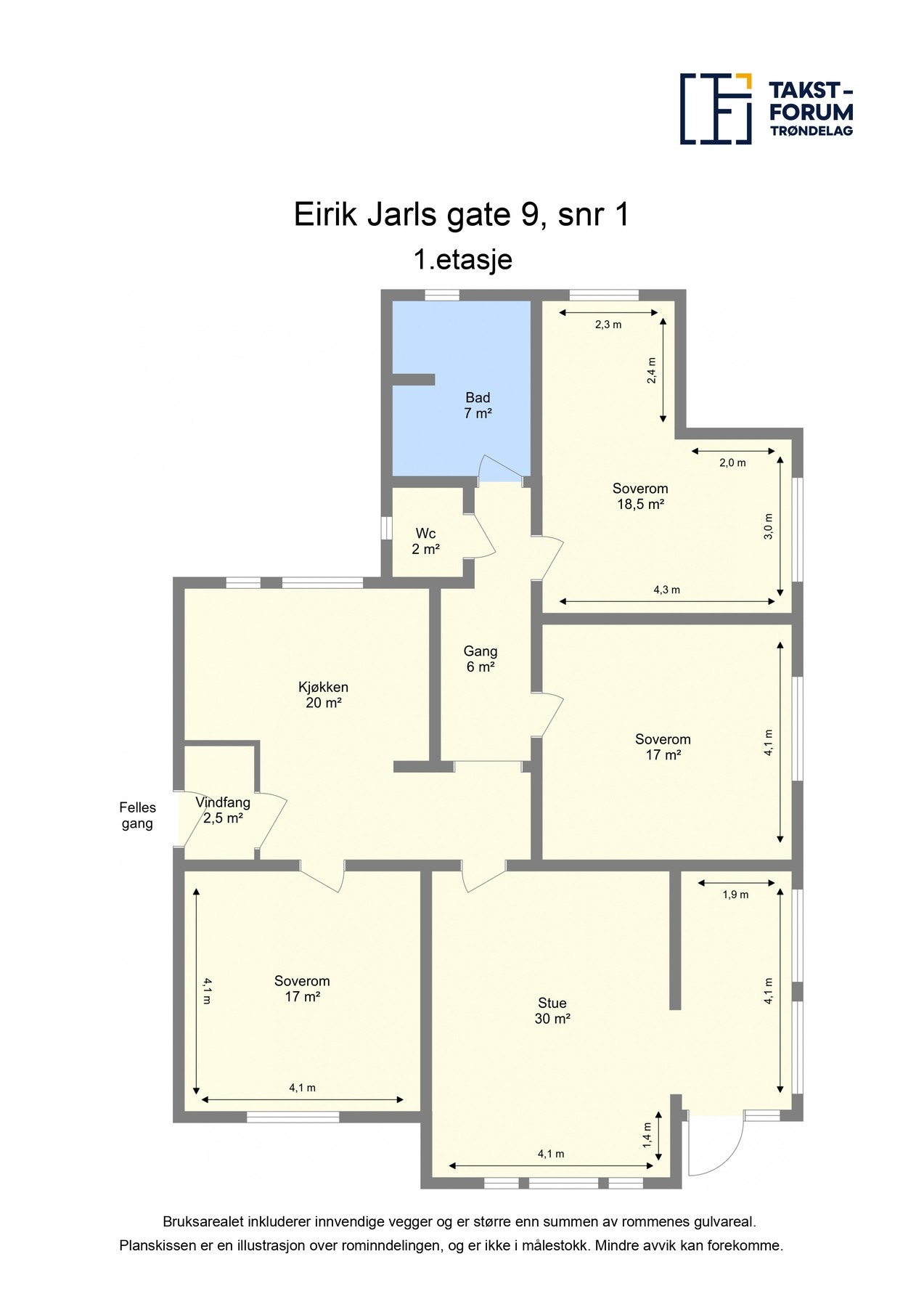 Planskisse Galleribilde