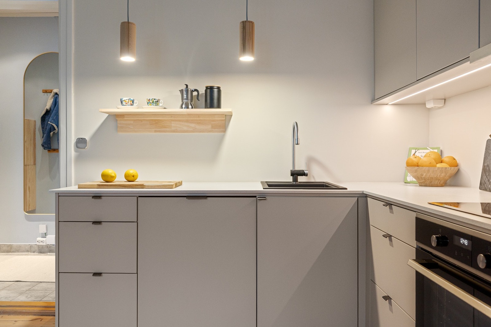 Alle hvitevarer er nye og integrert. Galleribilde