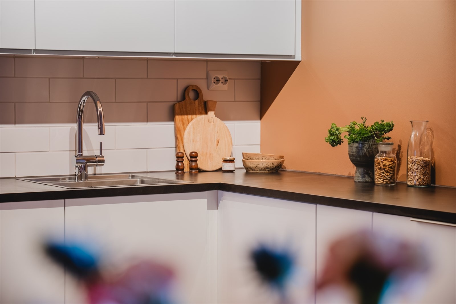 Detalj kjøkken. Galleribilde