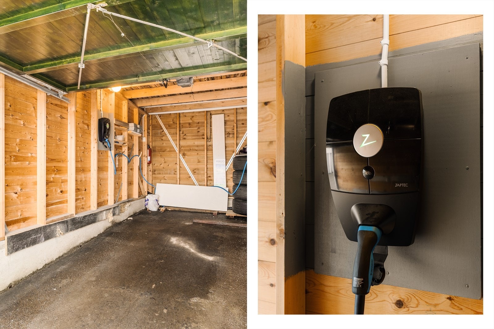 Boligen disponerer garasje med el-billader. Galleribilde