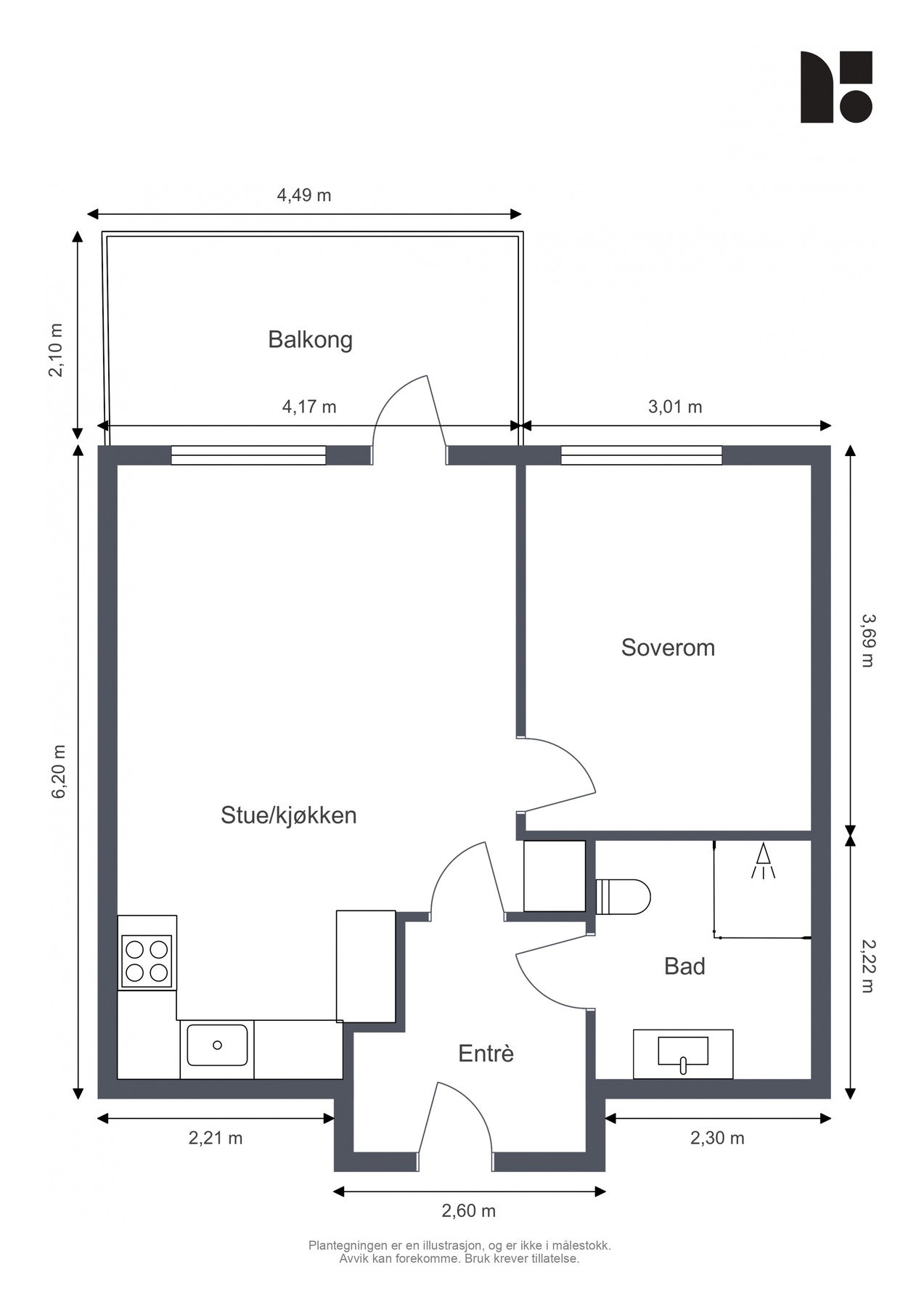 Plantegning. Galleribilde