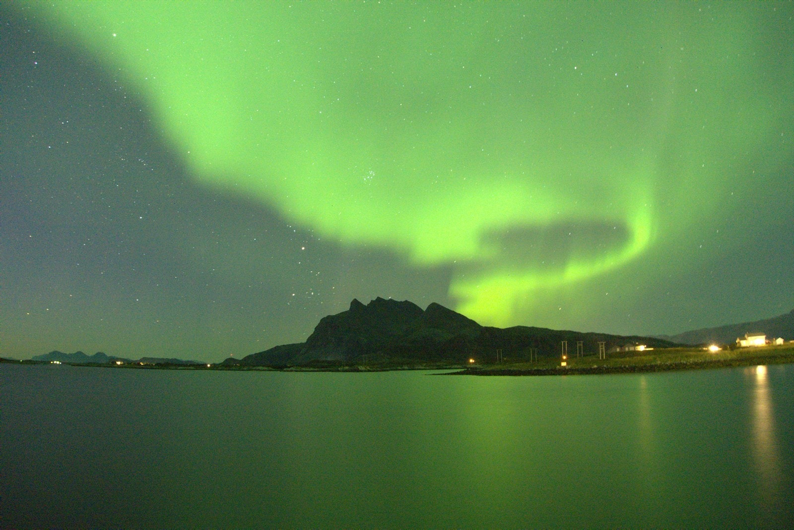 Nordlys over Dønnamannen Galleribilde