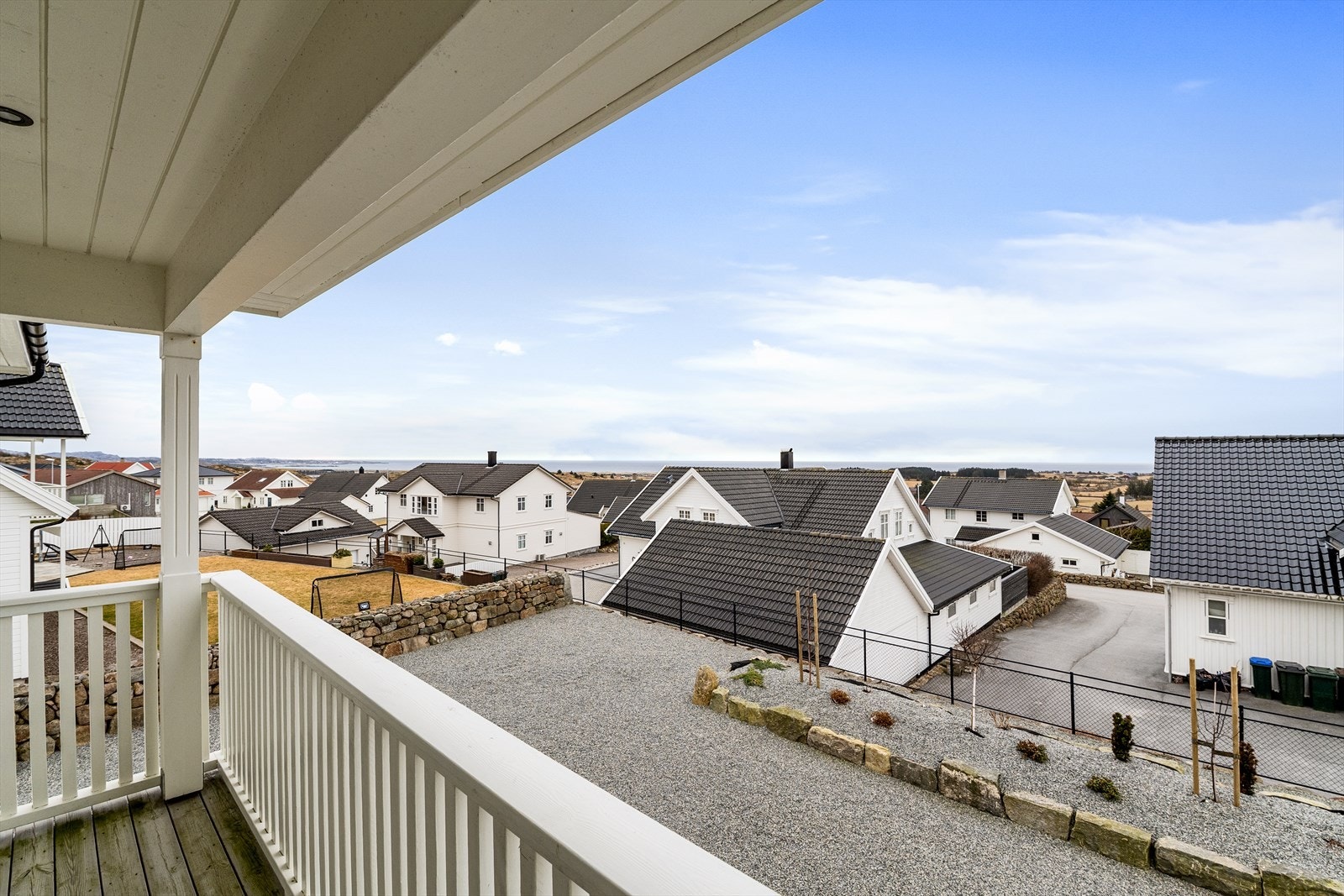 Utsikt fra balkong Galleribilde